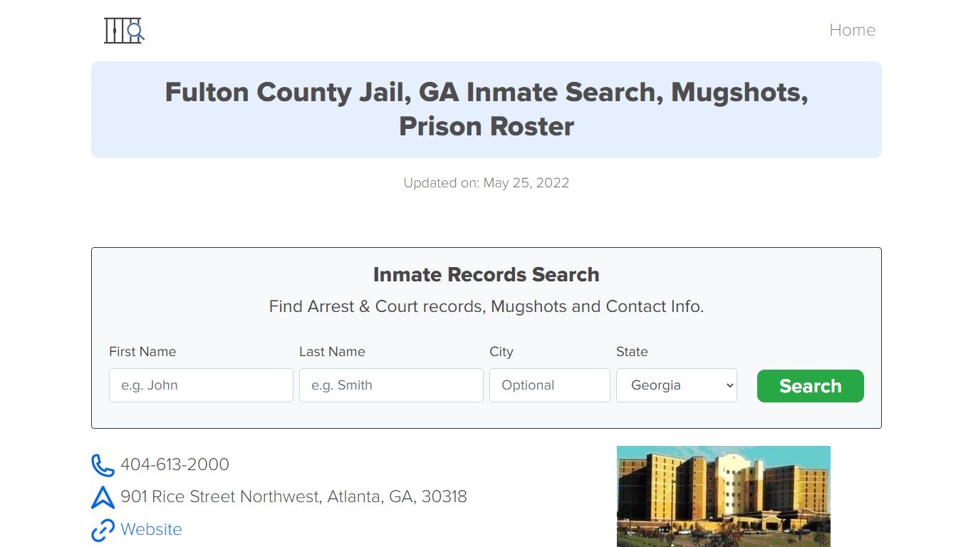 Fulton County Jail, GA Inmate Search, Mugshots, Prison Roster