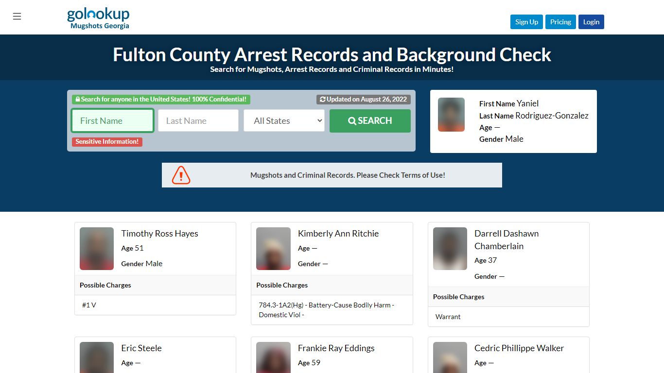 Fulton County Mugshots, Fulton County Arrest Records - GoLookUp